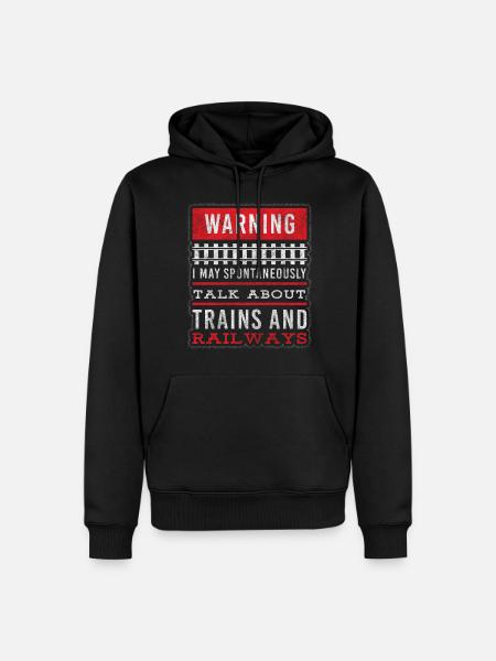 Railway Märklin Nerd Miniature - Men’s Premium Organic Hoodie - black