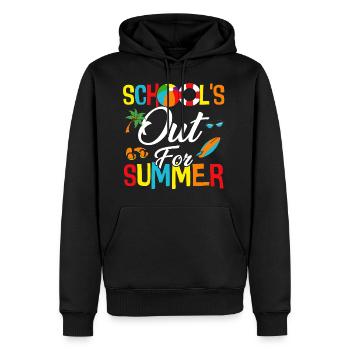 Schools Out For Summer - Männer Premium Bio Hoodie - Schwarz - Vorne - Nico (187cm)
