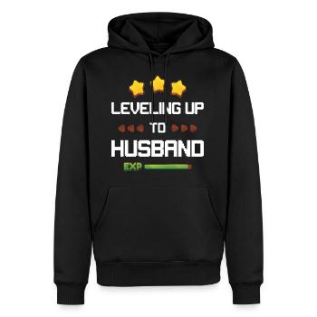 Levling Up Husband Gamer Ehemann Geschenk Hochzeit - Männer Premium Bio Hoodie - Schwarz - Vorne - Nico (187cm)