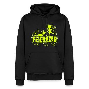 Party Feierkind - Männer Premium Bio Hoodie - Schwarz - Vorne - Nico (187cm)