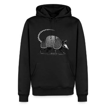 Armadillo Gürteltier - Sweat à capuche Premium bio Homme - noir - Devant - Nico (187cm)