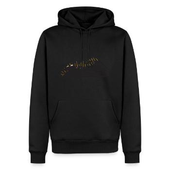 DEFENDER Adventure Days - Männer Premium Bio Hoodie - Schwarz - Vorne - Nico (187cm)