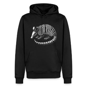 Armadillo Gürteltier - Sweat à capuche Premium bio Homme - noir - Devant - Nico (187cm)