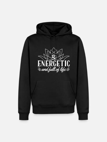 Reiki Meister Sprüche | Spiritualität Geschenkidee - Herre Premium økologisk hoodie - sort