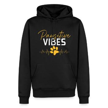 Hundebesitzer Tierfreund - Männer Premium Bio Hoodie - Schwarz - Vorne - Nico (187cm)