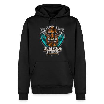 Culture Inca Amérique du Sud - Sweat à capuche Premium bio Homme - noir - Devant - Nico (187cm)