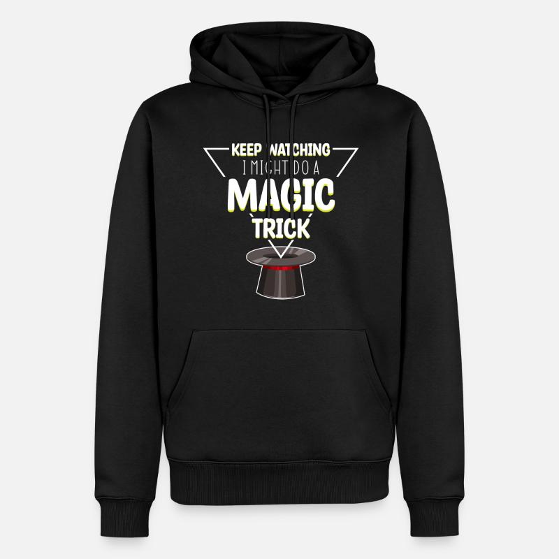 Magic Magic Chapeau magique - Sweat à capuche Premium bio Homme - noir