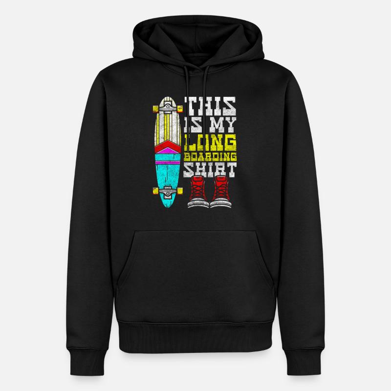 Skater Mountain Board - Sweat à capuche Premium bio Homme - noir
