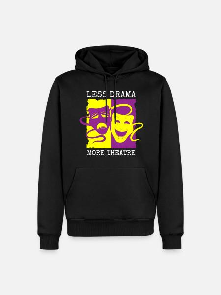 Actor Rehearsal Curtain - Men’s Premium Organic Hoodie - black