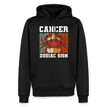 Sternzeichen Geburtstag Konstellation Sterne - Männer Premium Bio Hoodie - Schwarz - Vorne - Nico (187cm)