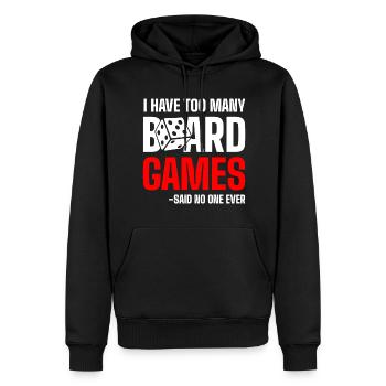 Brettspiel Stratege Schach Brett - Männer Premium Bio Hoodie - Schwarz - Vorne - Nico (187cm)