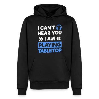 Jeux de société Jeu de rôle de personnage de joueur de société - Sweat à capuche Premium bio Homme - noir - Devant - Nico (187cm)