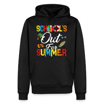 Écoles pour l’été - Sweat à capuche Premium bio Homme - noir - Devant - Nico (187cm)