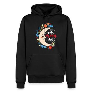 Signification de la forme Rune Sky - Sweat à capuche Premium bio Homme - noir - Devant - Nico (187cm)