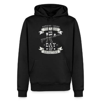 Waffe Schuss Waffenbesitzer Schießen - Männer Premium Bio Hoodie - Schwarz - Vorne - Nico (187cm)