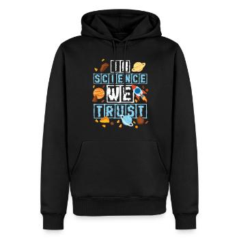 Space Shuttle Raumanzug Raumfahrtschiff Rakete - Männer Premium Bio Hoodie - Schwarz - Vorne - Nico (187cm)
