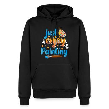 Maler Künstler Ausbildung - Männer Premium Bio Hoodie - Schwarz - Vorne - Nico (187cm)
