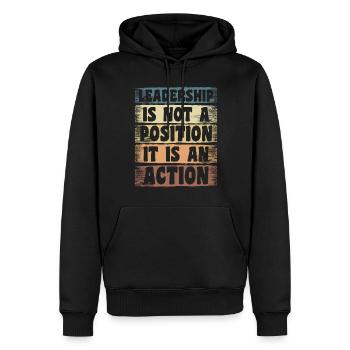 Chef Karriere Abteilungsleiter Kollege - Männer Premium Bio Hoodie - Schwarz - Vorne - Nico (187cm)