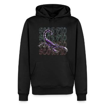 Horoskop Astrologie Stern Oktober - Männer Premium Bio Hoodie - Schwarz - Vorne - Nico (187cm)