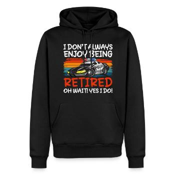 Polizei Kriminalität Inspektor - Männer Premium Bio Hoodie - Schwarz - Vorne - Nico (187cm)