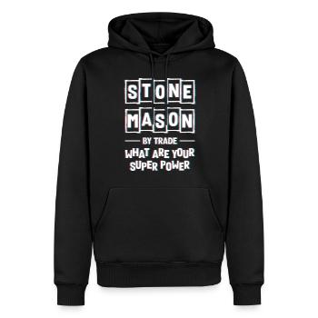 Handwerker Beruf Kunstwerk - Männer Premium Bio Hoodie - Schwarz - Vorne - Nico (187cm)