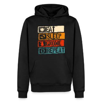 Zipfelmütze Wichtel Garten Weihnachtself - Männer Premium Bio Hoodie - Schwarz - Vorne - Nico (187cm)