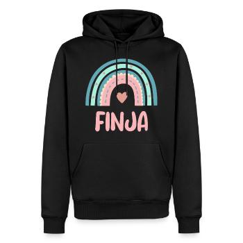 Finja Nom Rainbow Baby - Sweat à capuche Premium bio Homme - noir - Devant - Nico (187cm)
