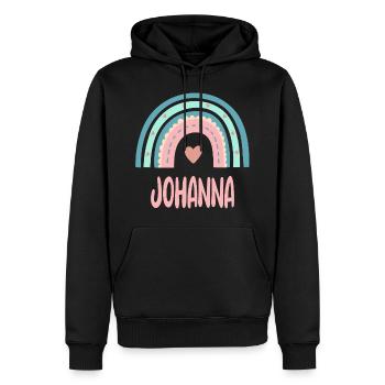 Johanna Nom Rainbow Baby - Sweat à capuche Premium bio Homme - noir - Devant - Nico (187cm)