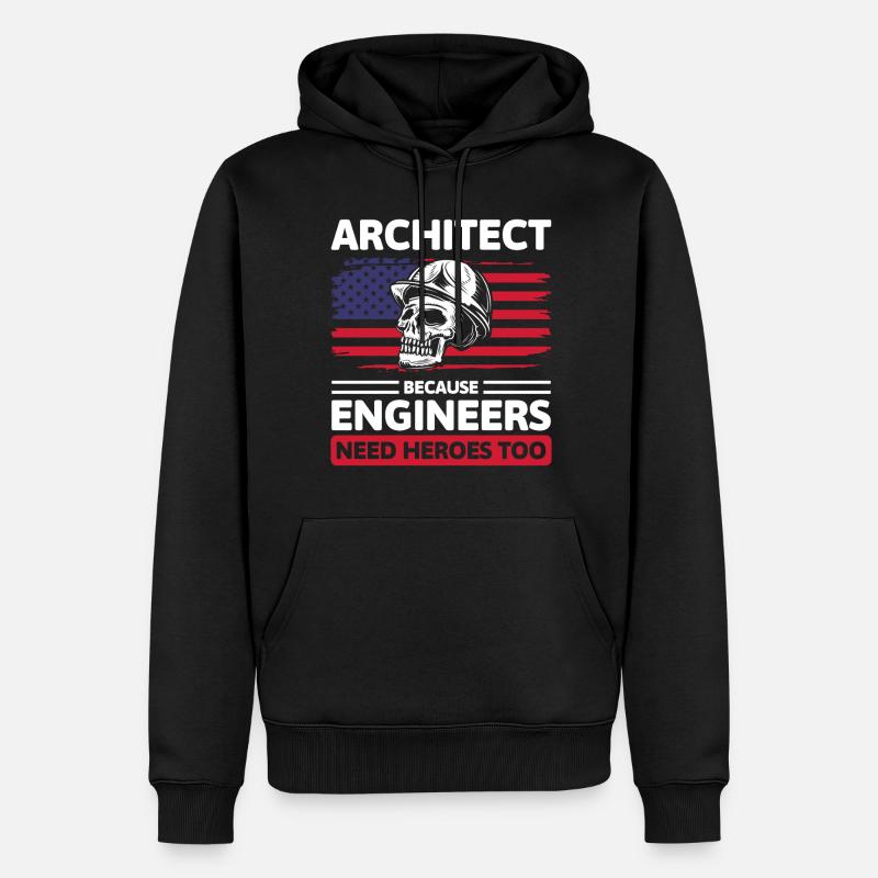 Architecture Design Studies Construction - Sweat à capuche Premium bio Homme - noir