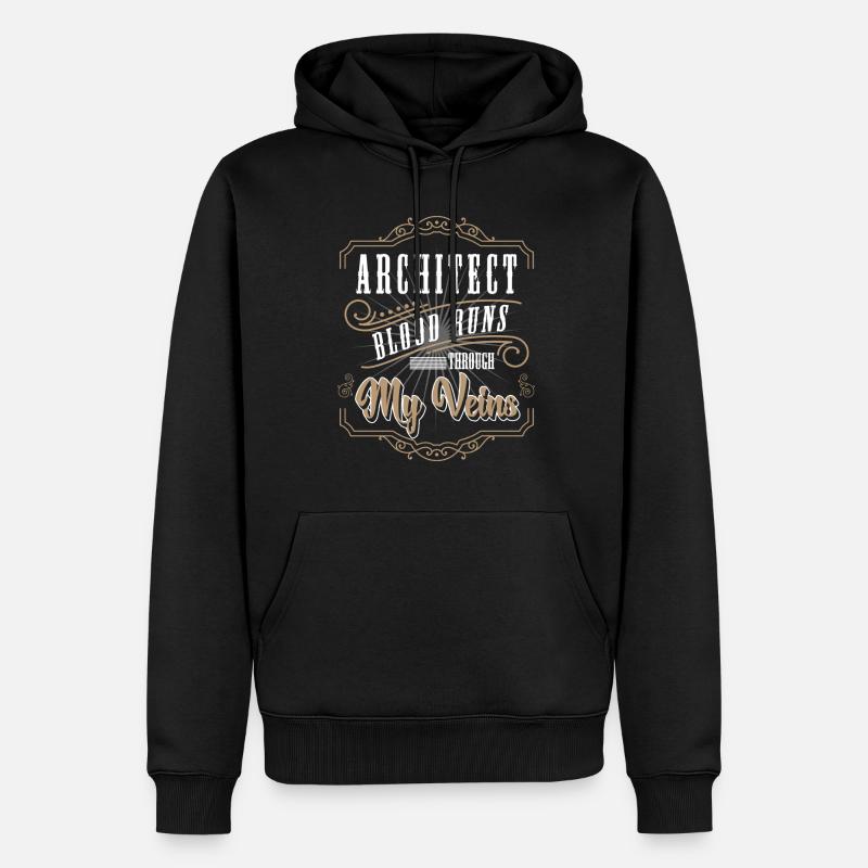 Engineer Construction Site Student Construction - Men’s Premium Organic Hoodie - black