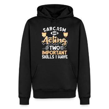 actor theatre fan comedy opera - Men’s Premium Organic Hoodie - black - Front - Nico (187cm)