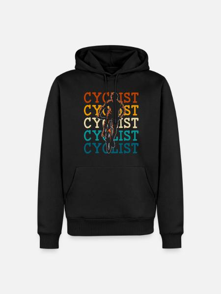 Radsport Fahrradfahrer Sportlich - Männer Premium Bio Hoodie - Schwarz