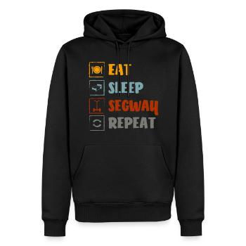 Segway Transport Balance Tour - Sweat à capuche Premium bio Homme - noir - Devant - Nico (187cm)