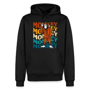Affen tierkostüme kinder - Männer Premium Bio Hoodie - Schwarz - Vorne - Nico (187cm)