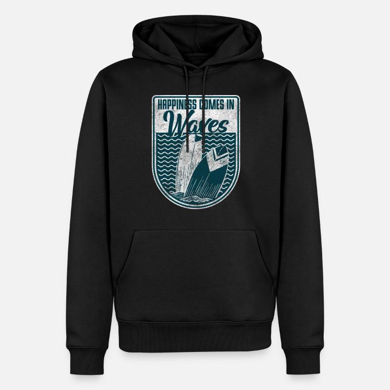 Surfeur Surferboy Windsurfer - Sweat à capuche Premium bio Homme - noir