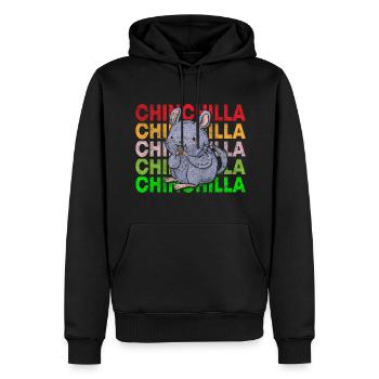 Rongeur de compagnie Bien-être animal Mignon - Sweat à capuche Premium bio Homme - noir - Devant - Nico (187cm)