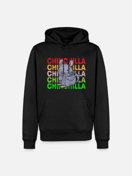 Rongeur de compagnie Bien-être animal Mignon - Sweat à capuche Premium bio Homme - noir