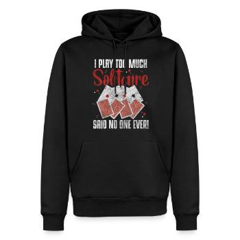 Jeu de cartes Jeu de cartes Spades - Sweat à capuche Premium bio Homme - noir - Devant - Nico (187cm)