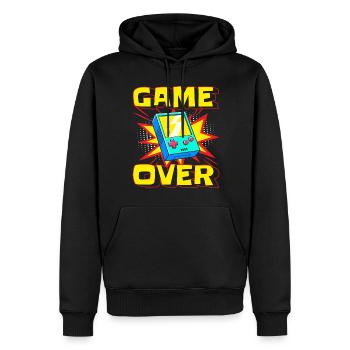 Comicstyle Style Pow! - Männer Premium Bio Hoodie - Schwarz - Vorne - Nico (187cm)