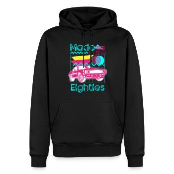 Neon Cool Kostüm Leuchtreklame - Männer Premium Bio Hoodie - Schwarz - Vorne - Nico (187cm)