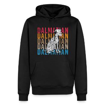 Dalmatiner Haustier Hundebesitzer Liebe - Männer Premium Bio Hoodie - Schwarz - Vorne - Nico (187cm)
