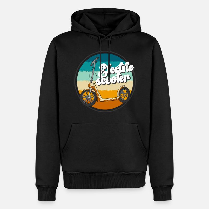 E-Scooter E-Scooter électrique - Sweat à capuche Premium bio Homme - noir