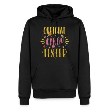 Chocolate Sweet Cats Snack Tartlets - Men’s Premium Organic Hoodie - black - Front - Nico (187cm)