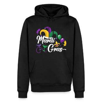 Mardi Gras New Orleans Mardi - Männer Premium Bio Hoodie - Schwarz - Vorne - Nico (187cm)