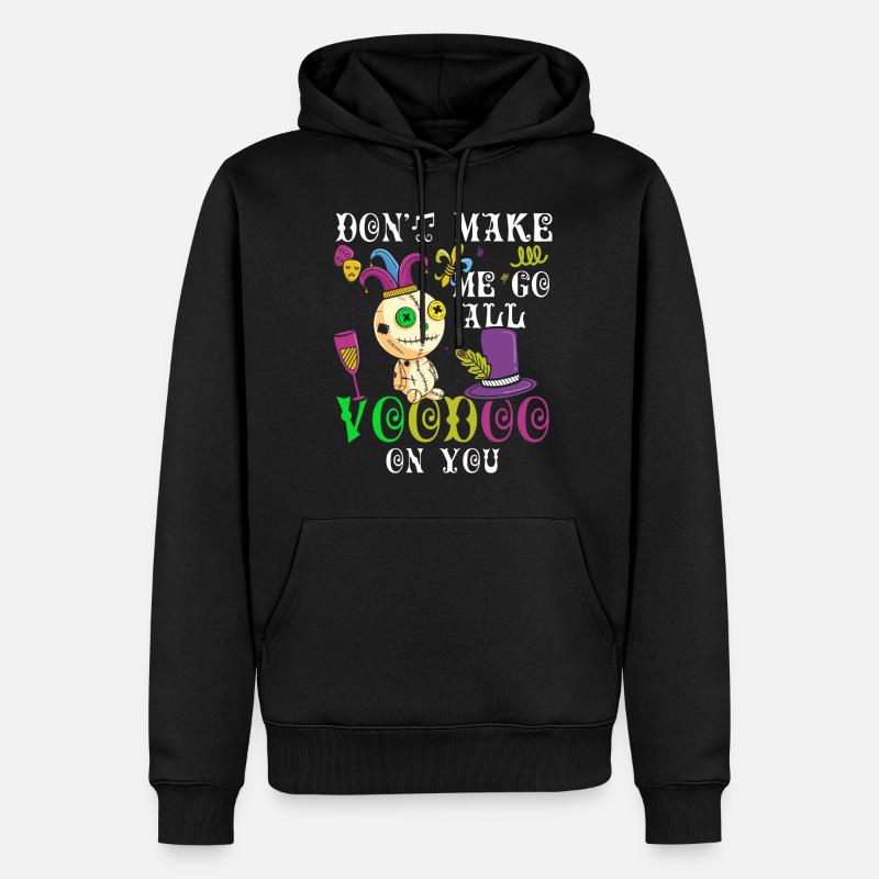 Mardi Gras Parade Perles Mardi - Sweat à capuche Premium bio Homme - noir