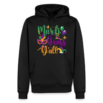Tradition de célébration du défilé du parti - Sweat à capuche Premium bio Homme - noir - Devant - Nico (187cm)