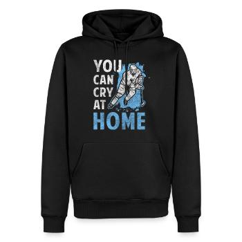 Sport Team Spieler Schlittschuh - Männer Premium Bio Hoodie - Schwarz - Vorne - Nico (187cm)