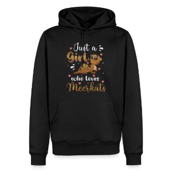 Erdmännchen Gruppe - Männer Premium Bio Hoodie - Schwarz - Vorne - Nico (187cm)
