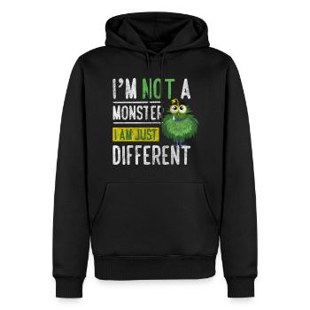 Costume d’horreur terrible - Sweat à capuche Premium bio Homme - noir - Devant - Nico (187cm)