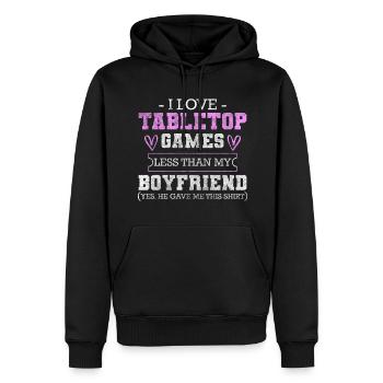 Game Nerd Role Playing Strategy - Men’s Premium Organic Hoodie - black - Front - Nico (187cm)